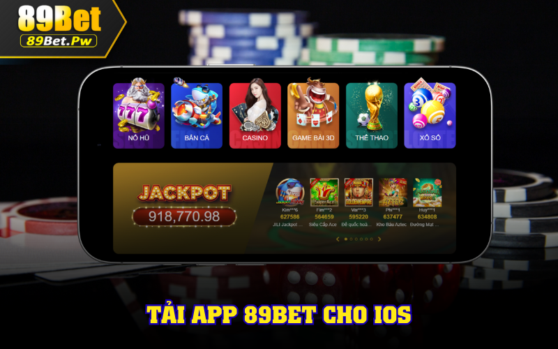 Tải app 89bet cho IOS
